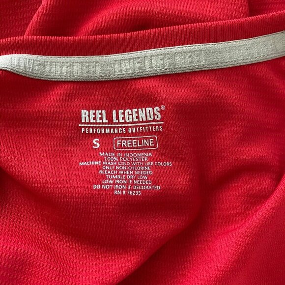 Reel Legends Freeline Red Long Sleeve Performance Top Women's Size Small NEW - Picture 7 of 7